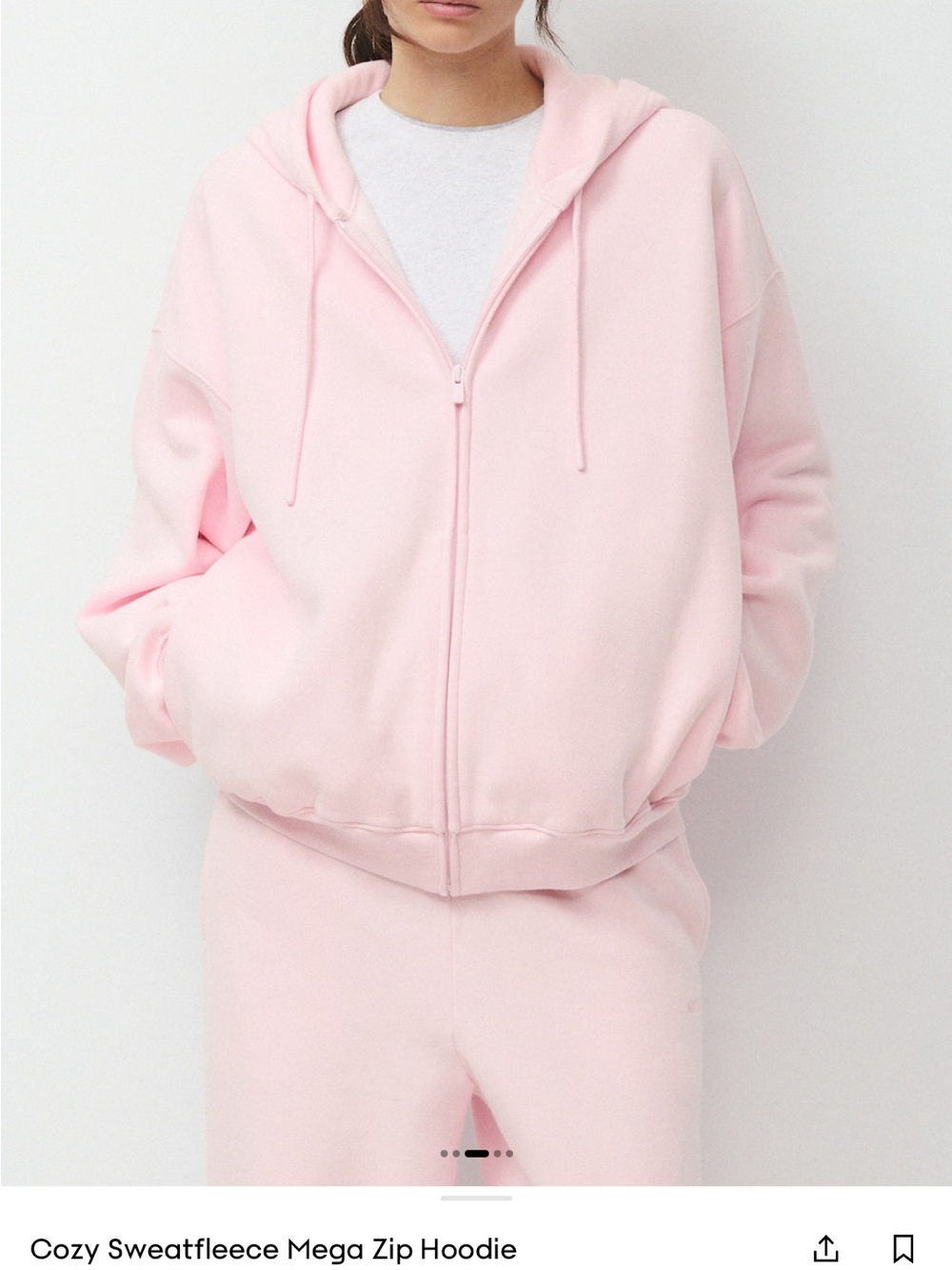 Villa pink Aritzia set both size M
